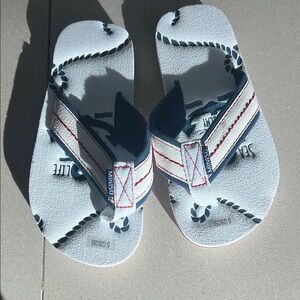 Nautical Flip Flops with Rope Design